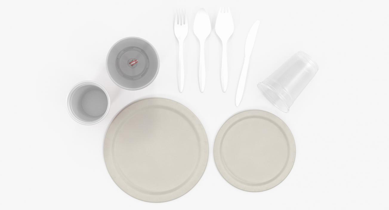 3D Disposable Tableware Collection