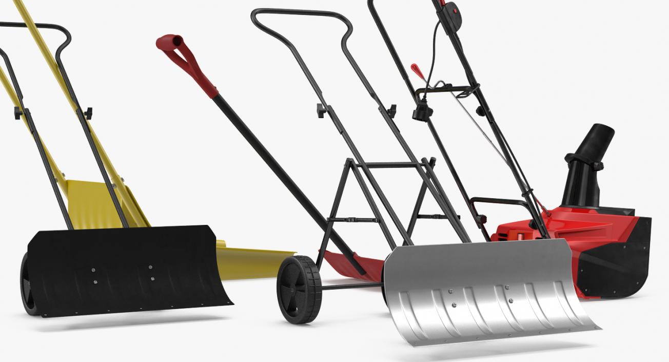 3D model Manual Snow Removal Equipment Collection