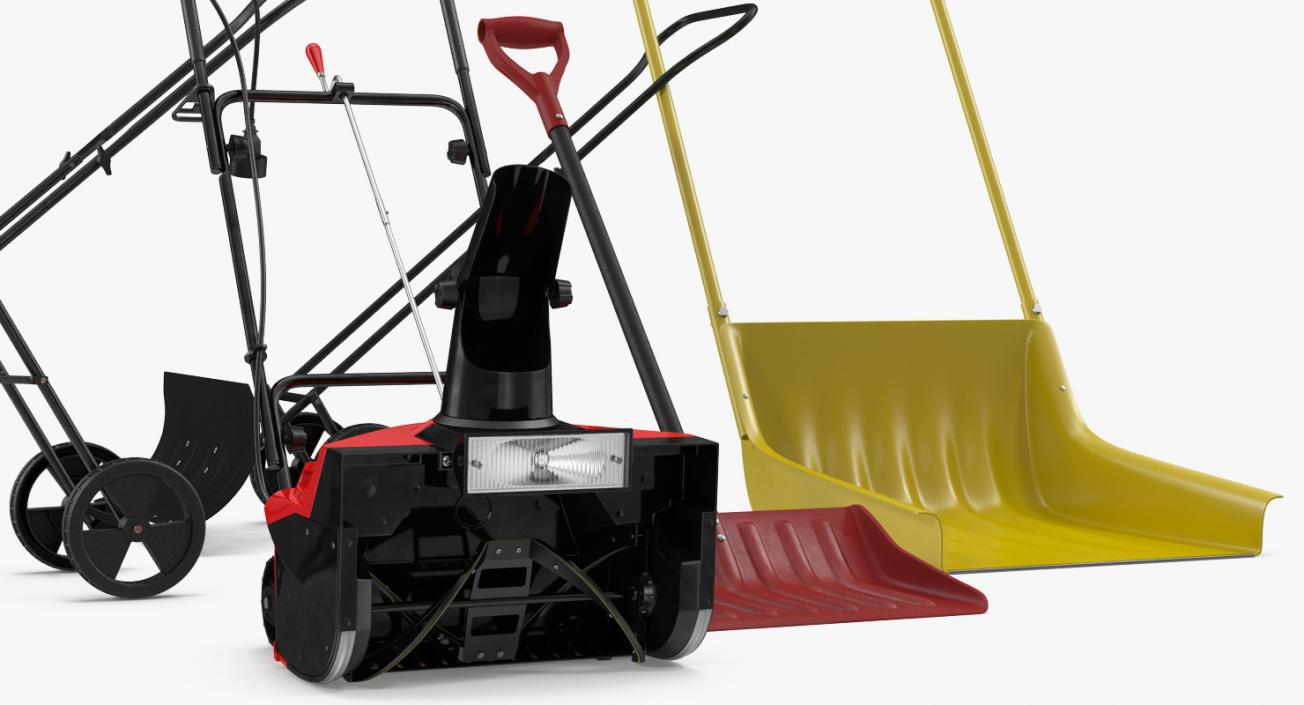 3D model Manual Snow Removal Equipment Collection