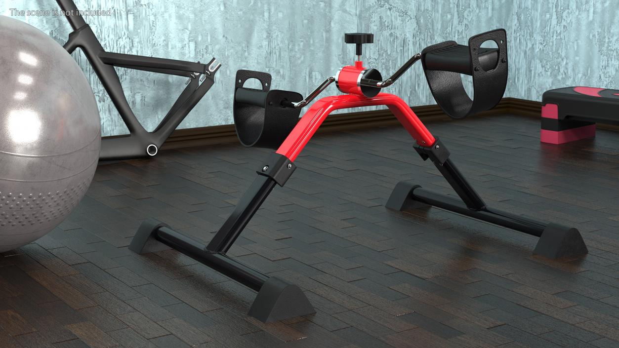 3D Folding Pedal Exerciser 66fit Red model