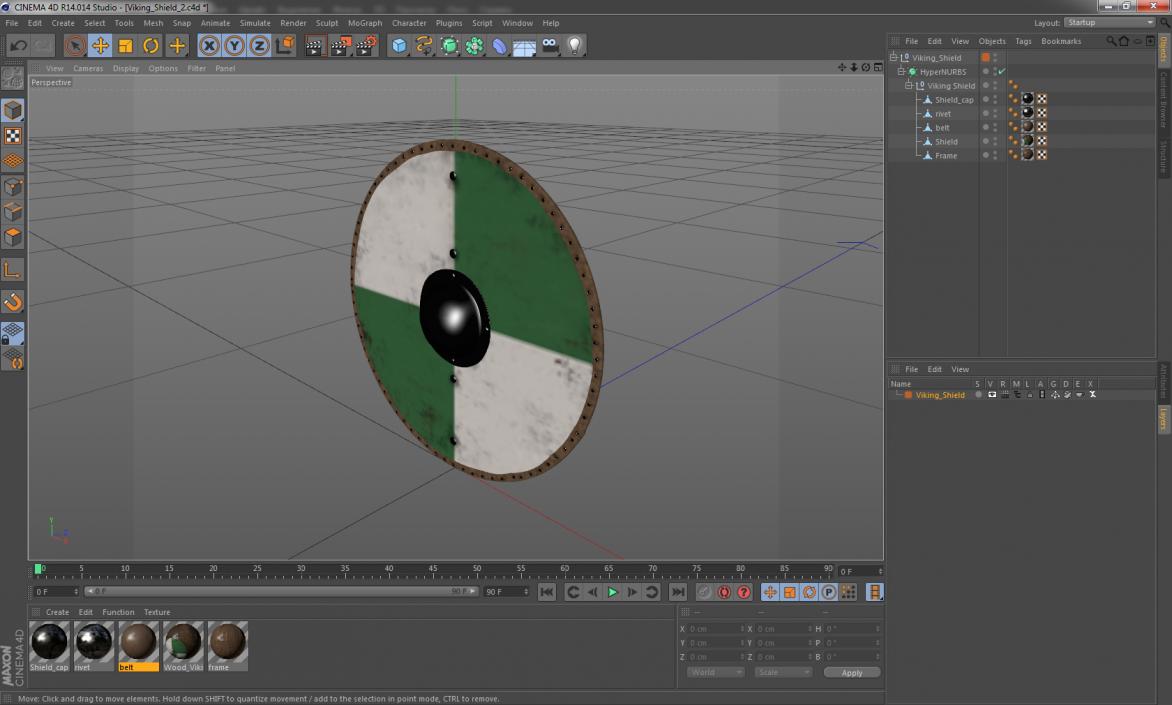 3D model Viking Shield 2