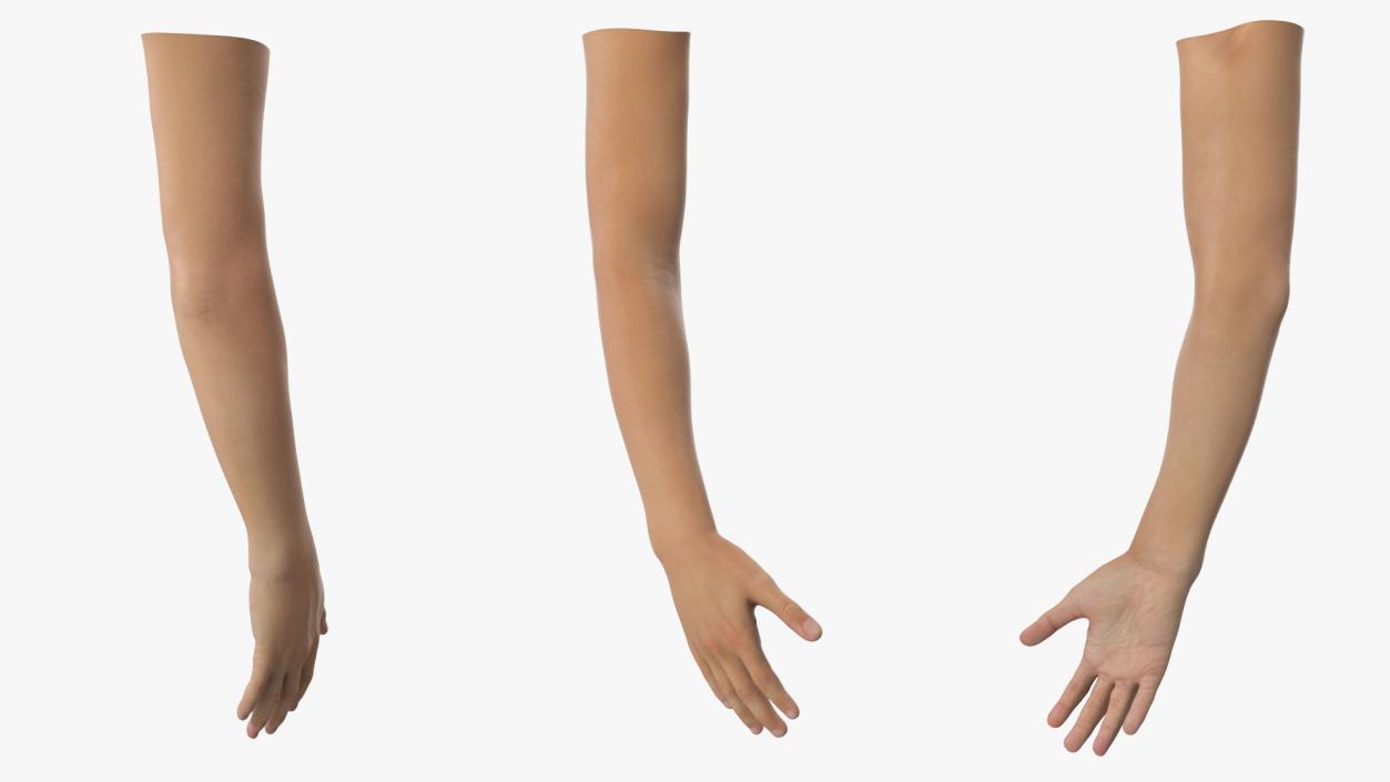 3D Realistic Young Boy Arm model