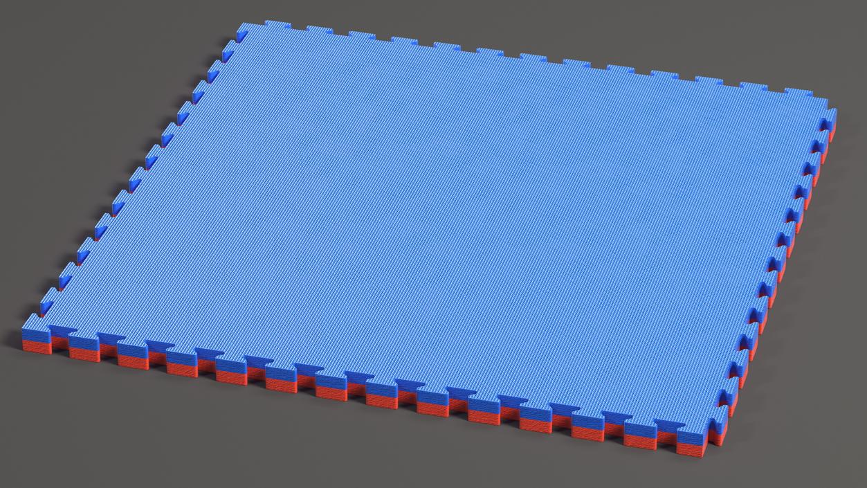 3D Tatami Puzzle Blue and Red