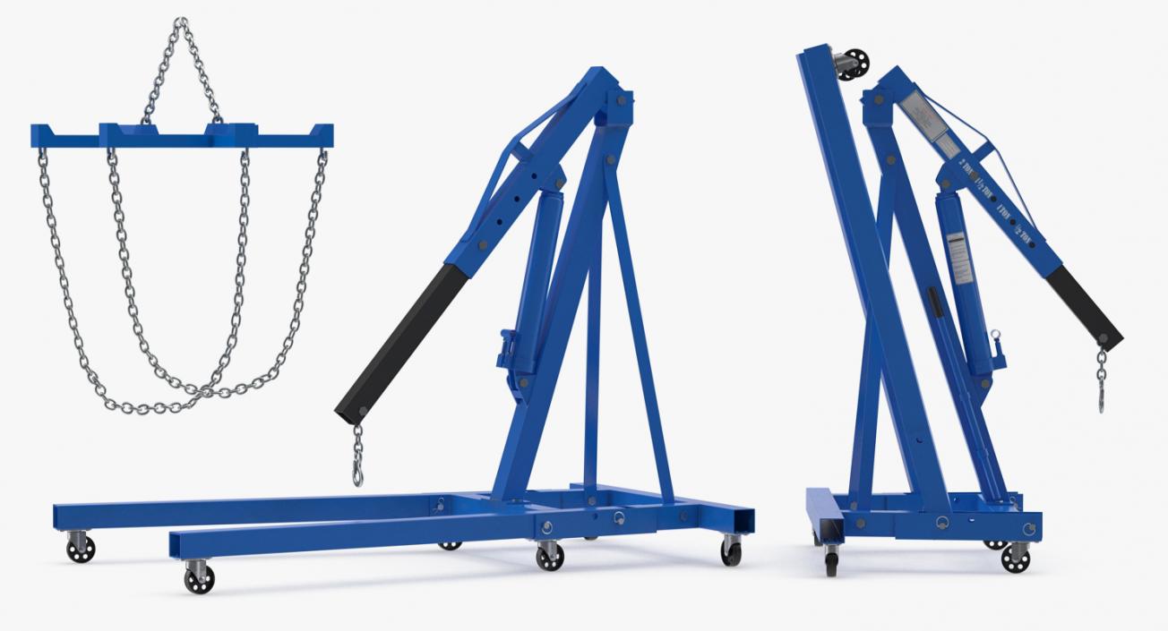 Hydraulic Engine Crane 3D