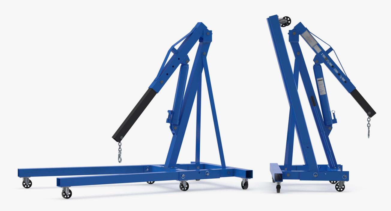 Hydraulic Engine Crane 3D