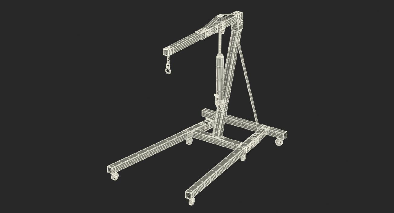 Hydraulic Engine Crane 3D