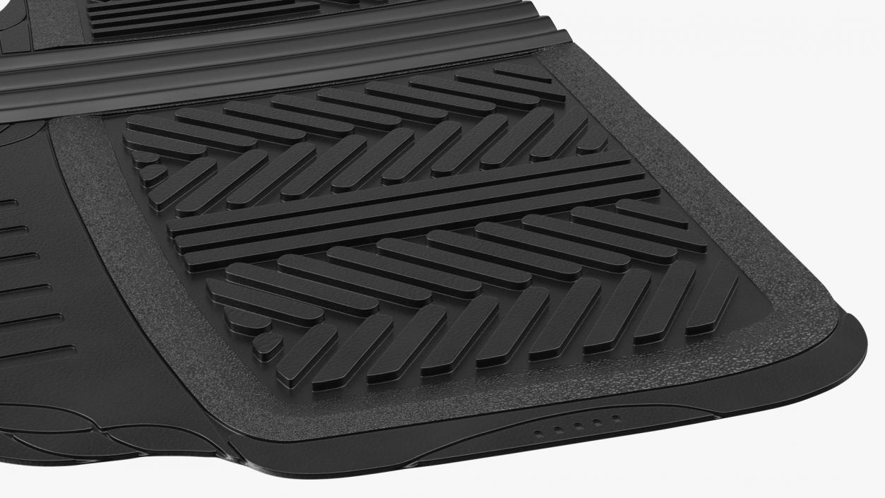 3D model Motor Trend All-Season Rubber Car Mats Rigged