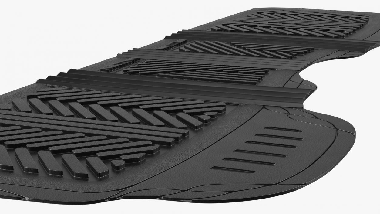 3D model Motor Trend All-Season Rubber Car Mats Rigged