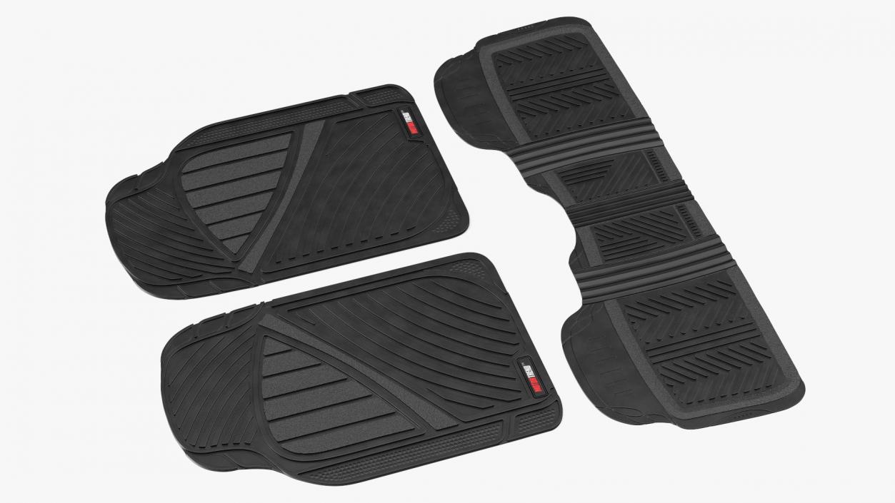 3D model Motor Trend All-Season Rubber Car Mats Rigged