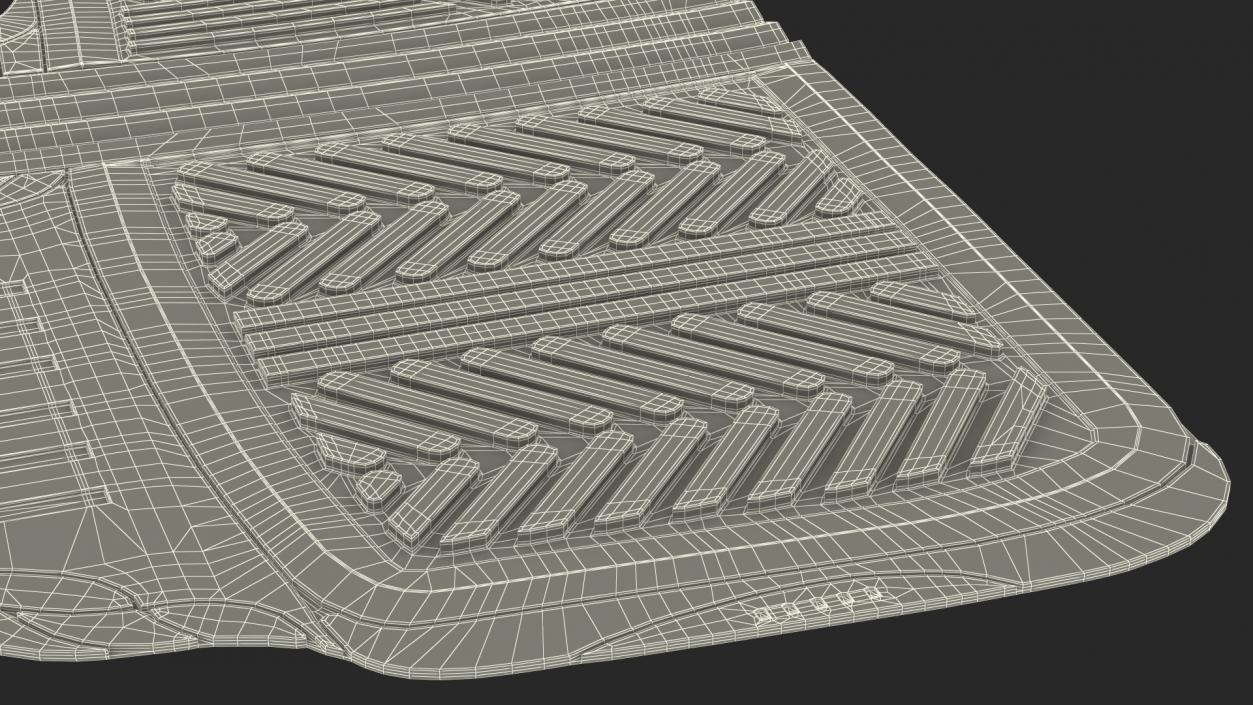 3D model Motor Trend All-Season Rubber Car Mats Rigged