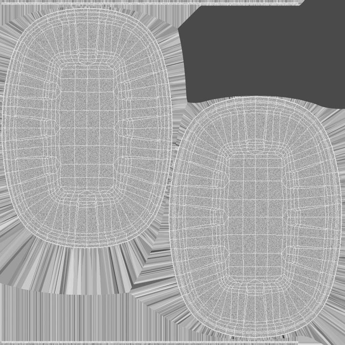 3D Wrapped White Styrofoam Food Tray model