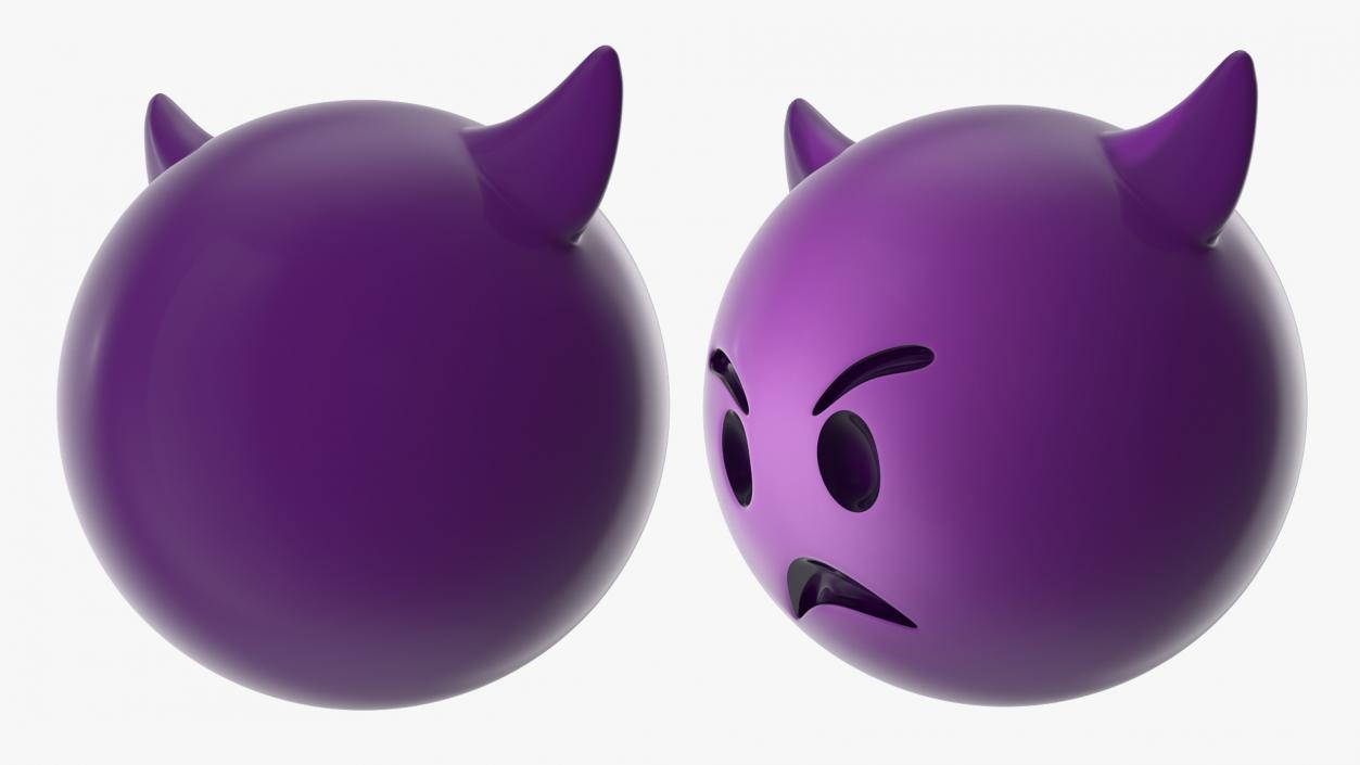 Angry Devil Emoji 3D