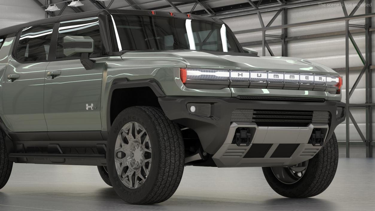 3D GMC Hummer EV SUV Light model