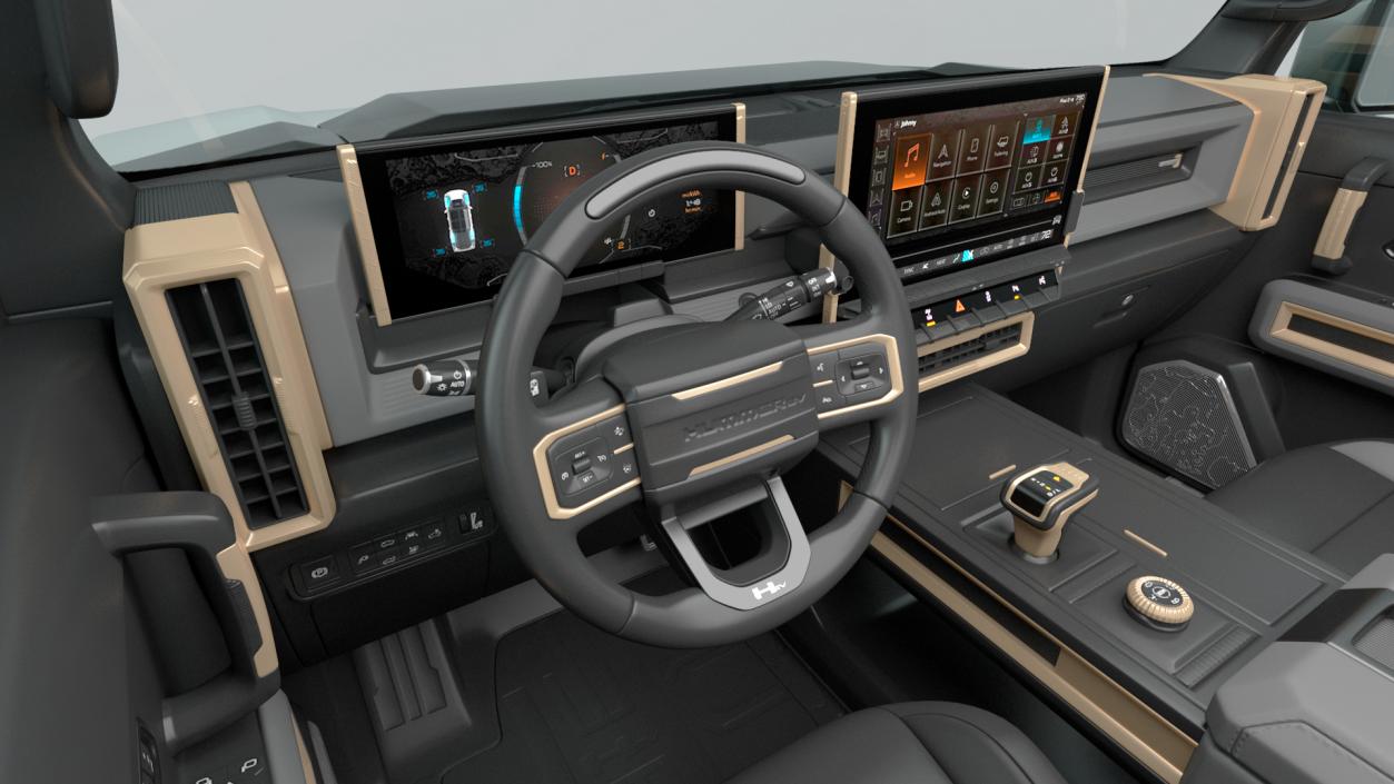 3D GMC Hummer EV SUV Light model