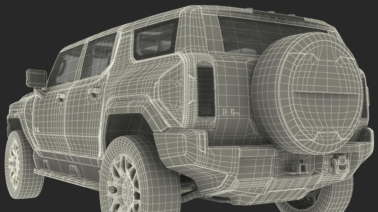 3D GMC Hummer EV SUV Light model