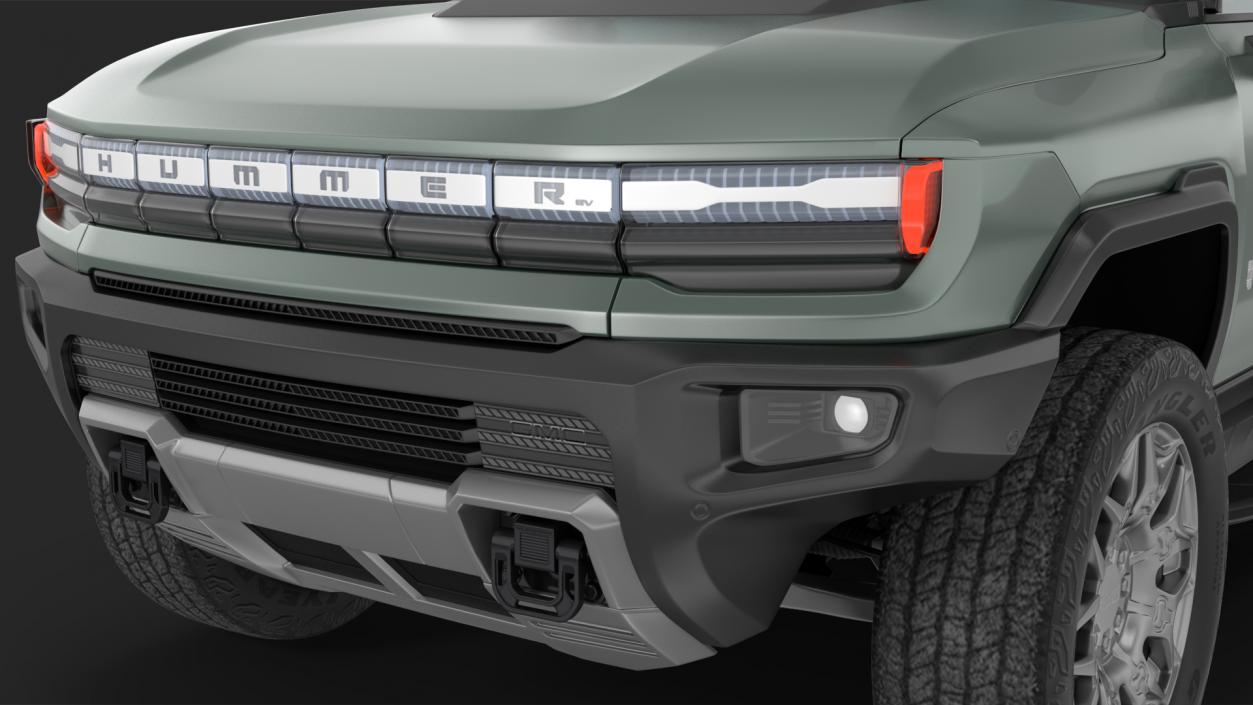 3D GMC Hummer EV SUV Light model