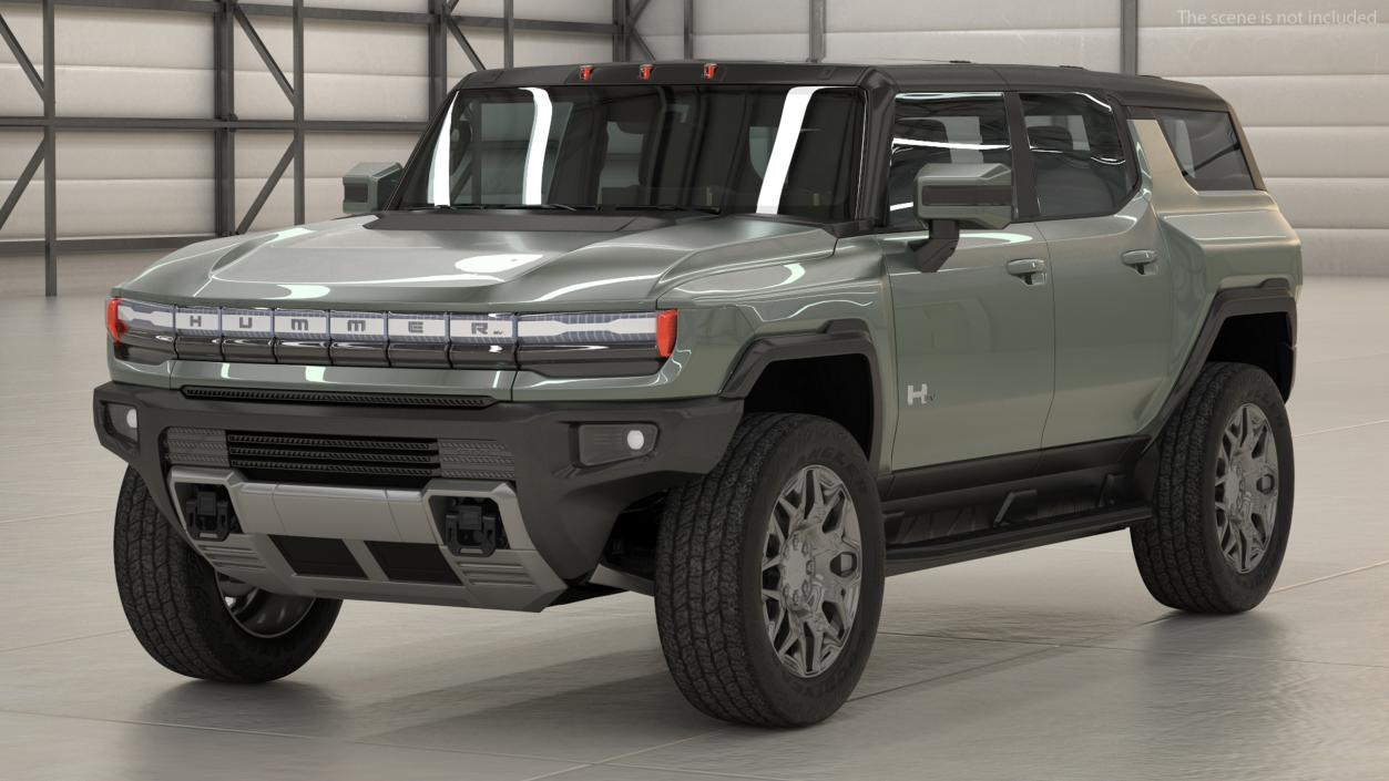 3D GMC Hummer EV SUV Light model