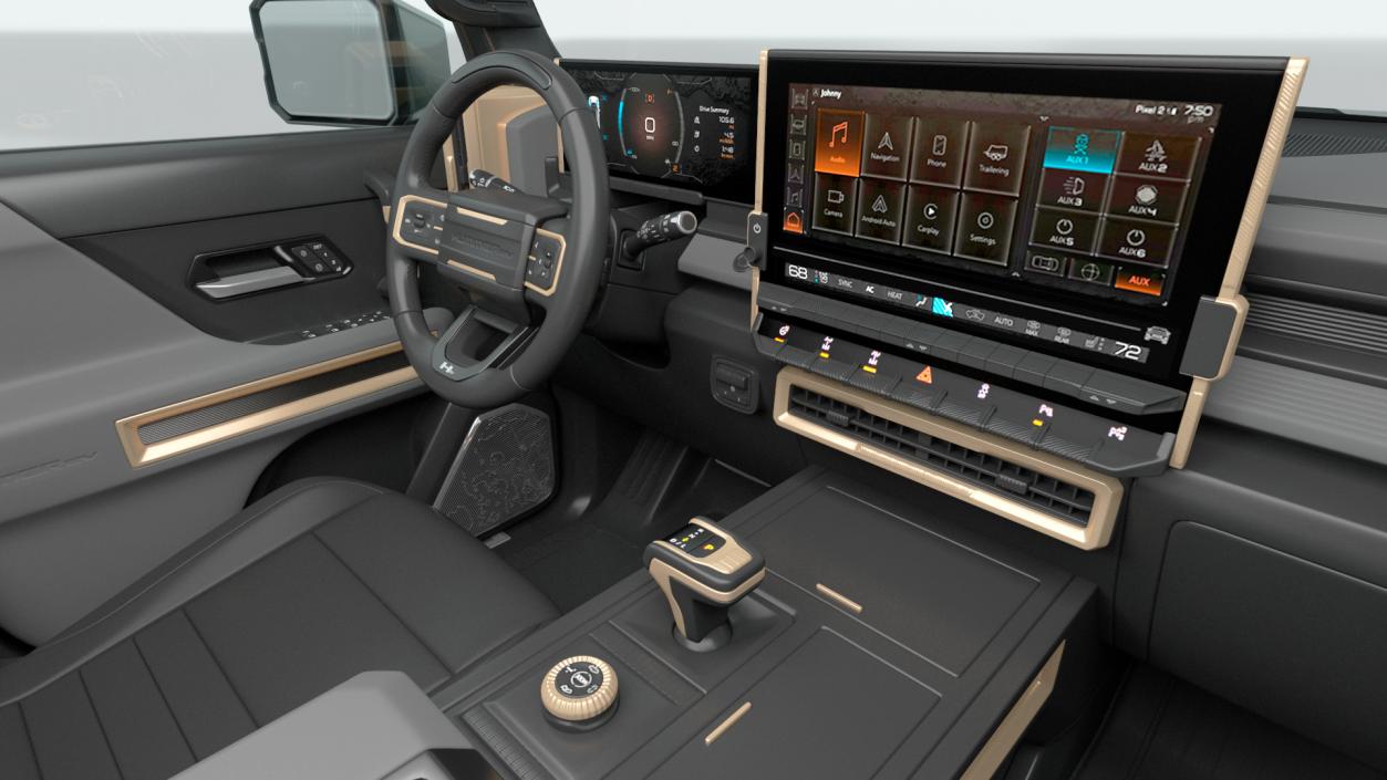 3D GMC Hummer EV SUV Light model