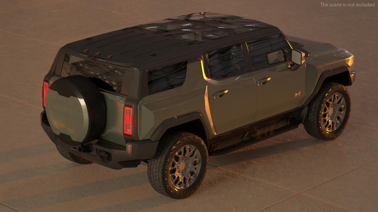 3D GMC Hummer EV SUV Light model