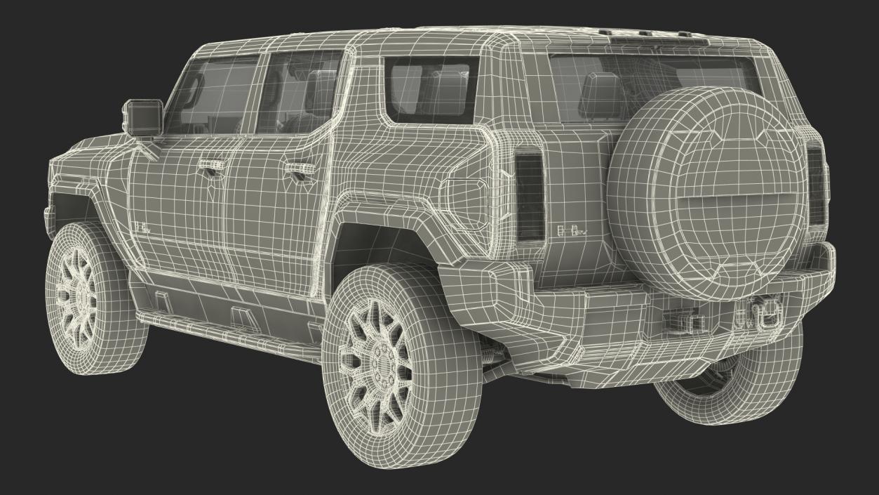 3D GMC Hummer EV SUV Light model