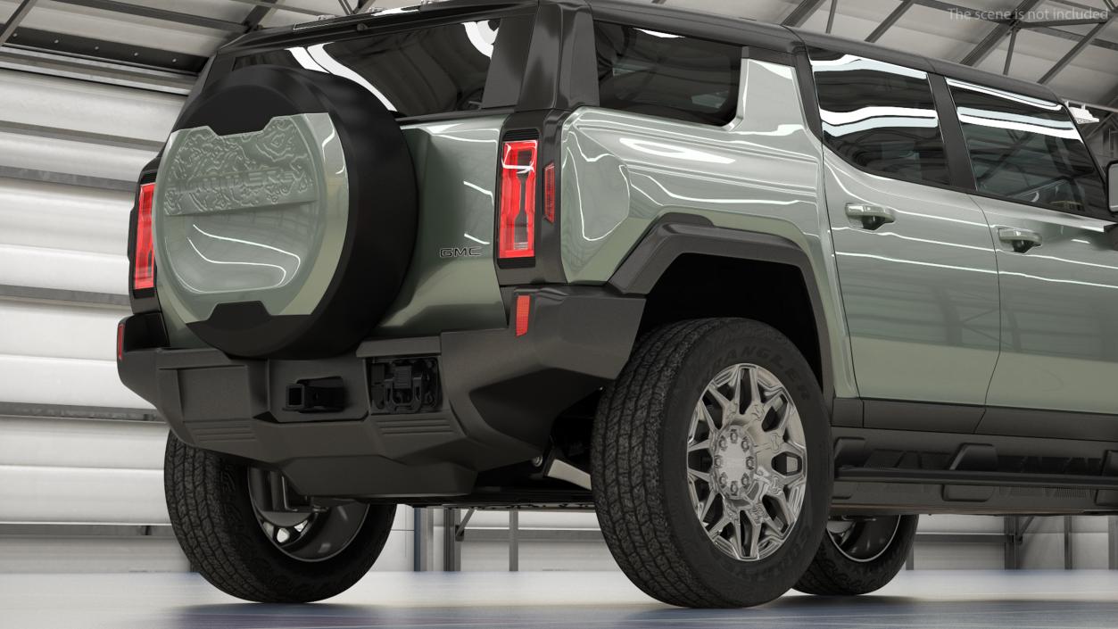 3D GMC Hummer EV SUV Light model