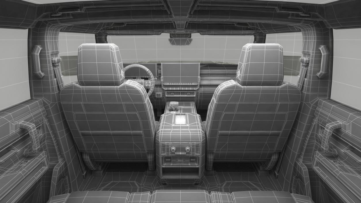 3D GMC Hummer EV SUV Light model