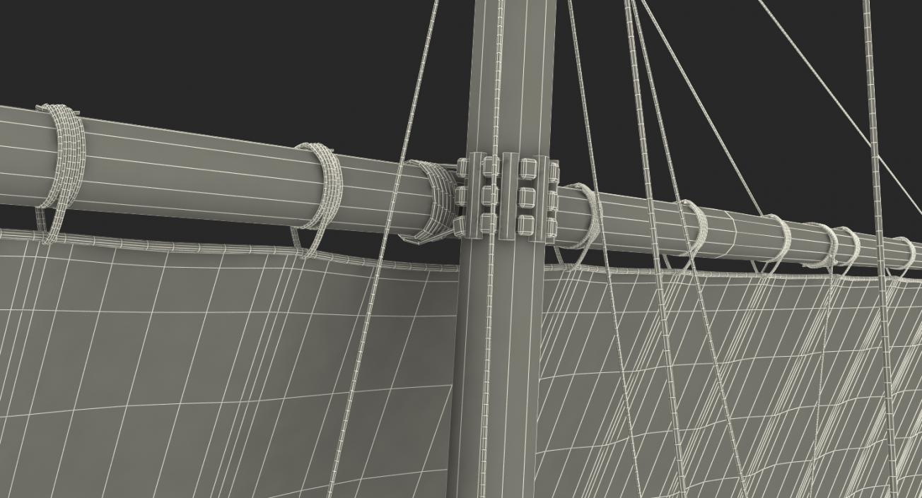 Sailing Ship Main Mast 3D