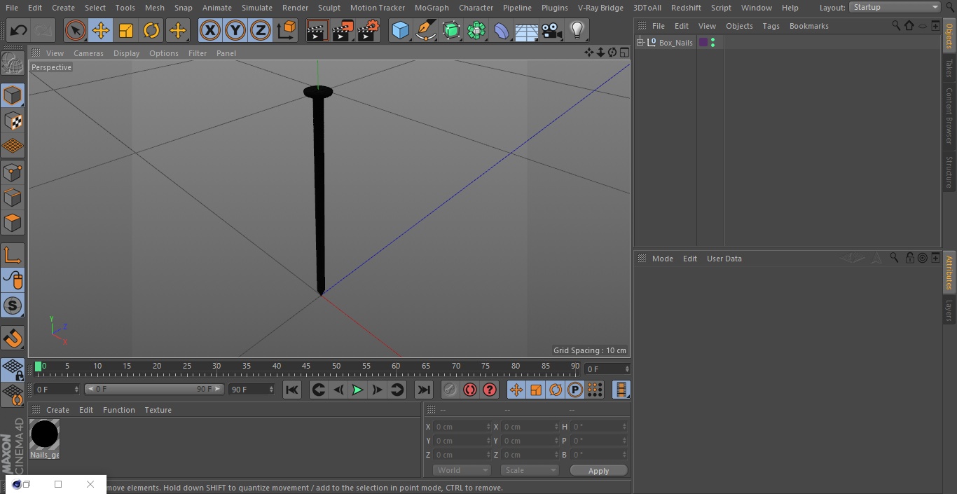 Box Nails 3D model