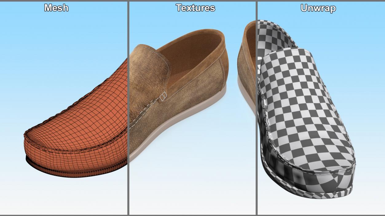 Boat Man Shoes 3D model