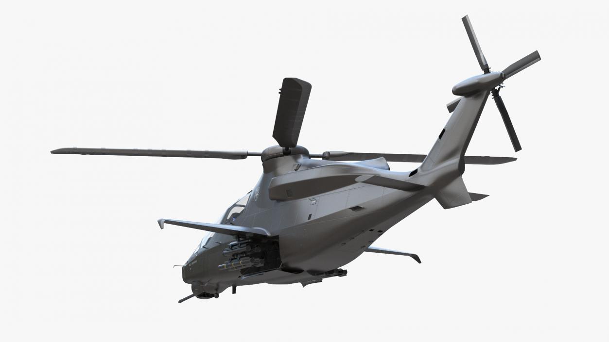 3D model Bell 360 Invictus Helicopter Rigged