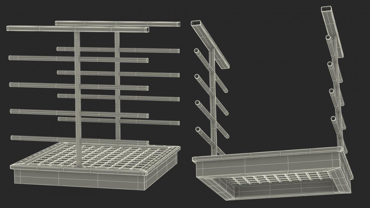 3D Straight Industrial Catwalk Short model