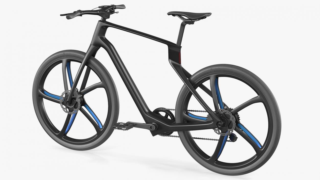 3D model Carbon Electric Road Bicycle Rigged