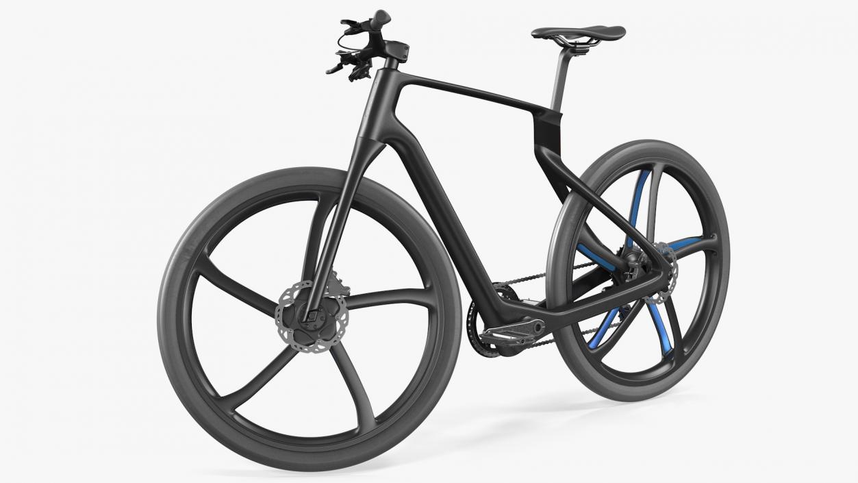 3D model Carbon Electric Road Bicycle Rigged