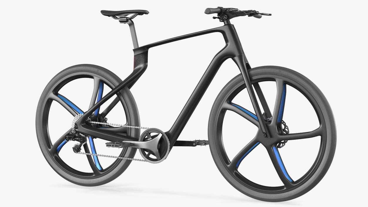 3D model Carbon Electric Road Bicycle Rigged