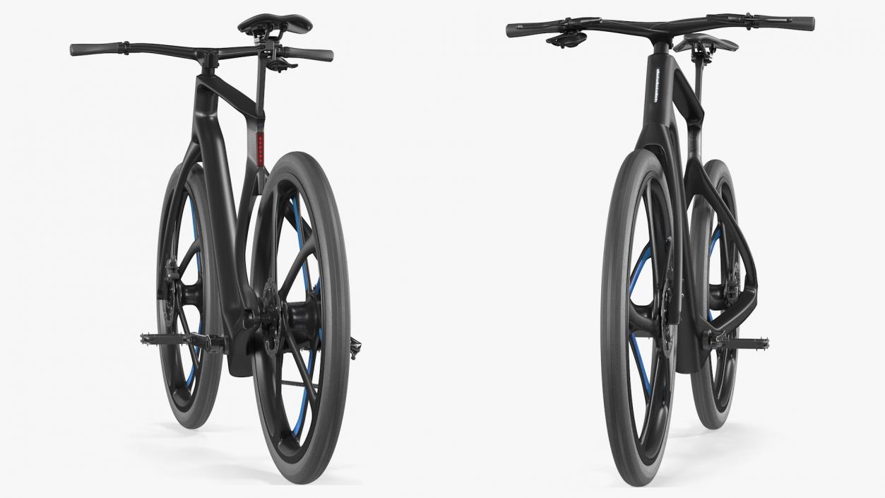 3D model Carbon Electric Road Bicycle Rigged