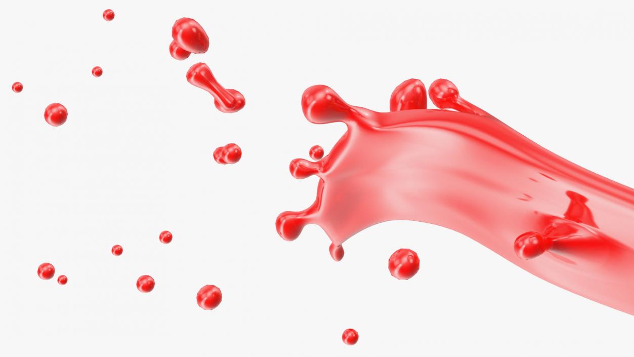 3D Liquid Splashes Collection 3 model