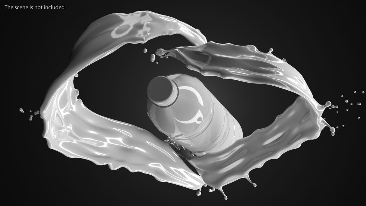 3D Liquid Splashes Collection 3 model