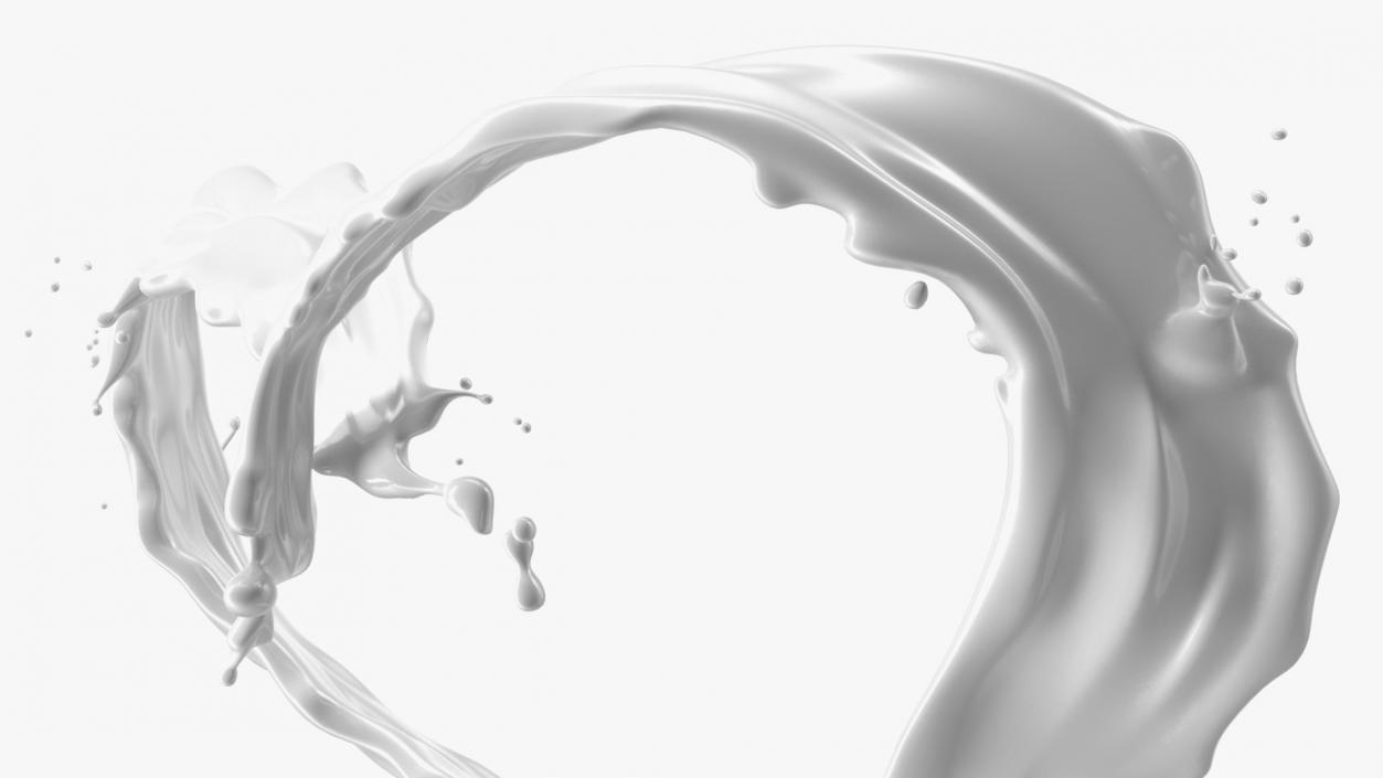 3D Liquid Splashes Collection 3 model