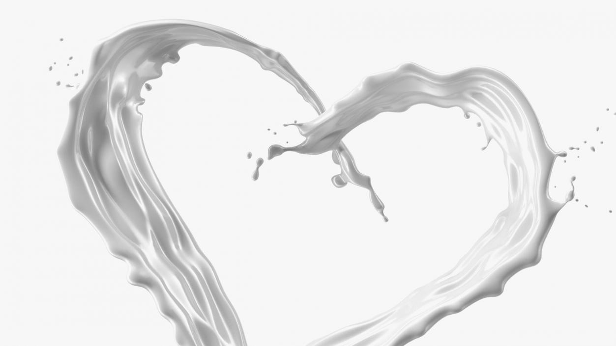 3D Liquid Splashes Collection 3 model