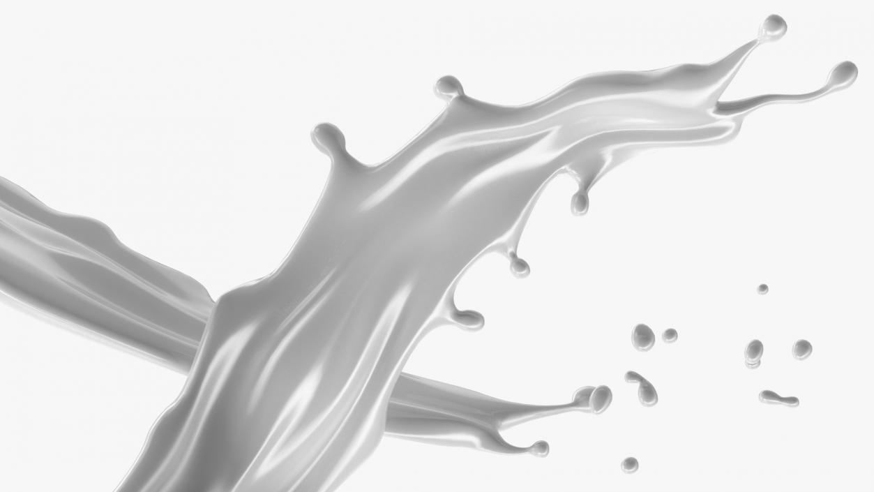 3D Liquid Splashes Collection 3 model