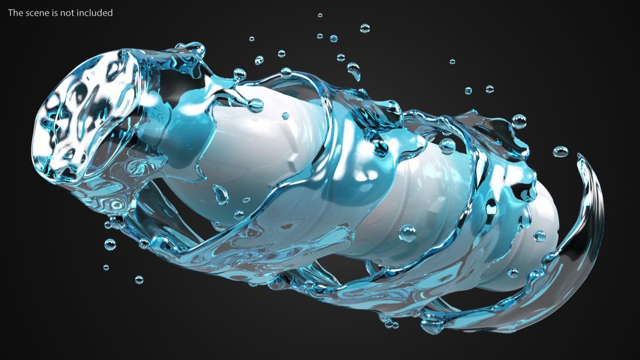 3D Liquid Splashes Collection 3 model