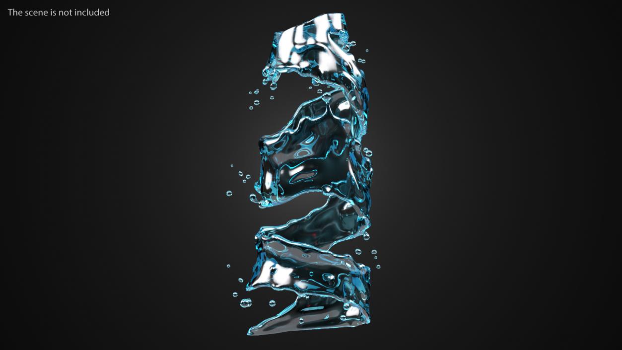 3D Liquid Splashes Collection 3 model