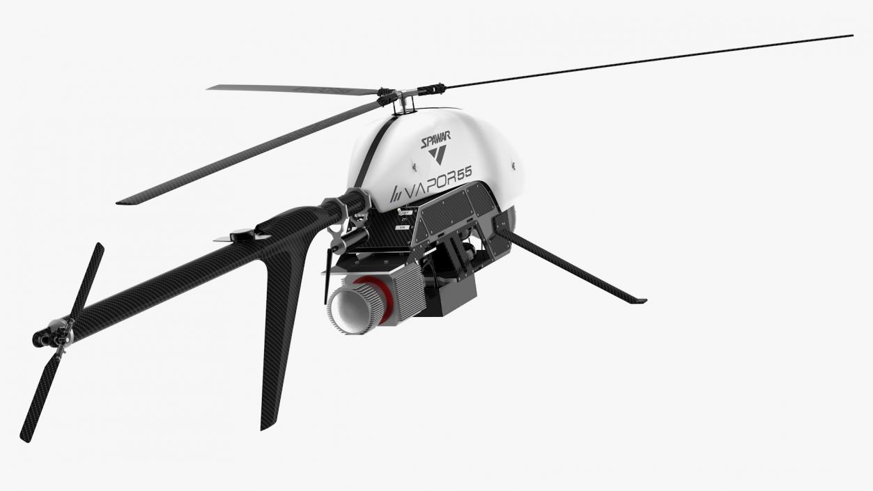 3D Vapor 55 Helicopter UAV Drone Rigged