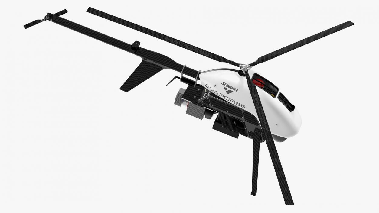 3D Vapor 55 Helicopter UAV Drone Rigged