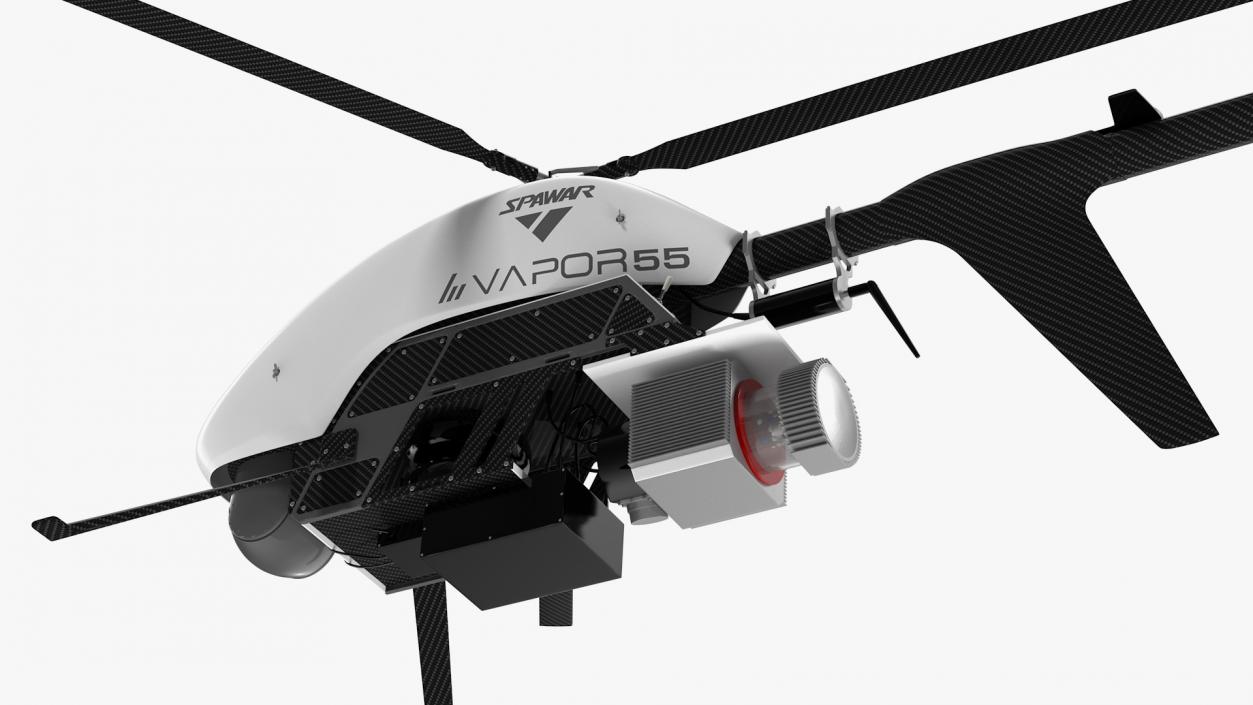 3D Vapor 55 Helicopter UAV Drone Rigged