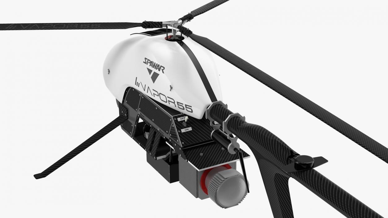 3D Vapor 55 Helicopter UAV Drone Rigged