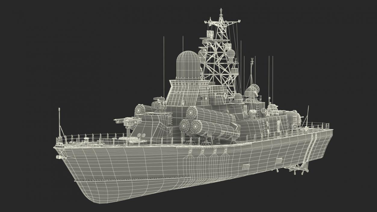 Naval Missile Cruiser Warship Nanuchka Class Project 1234 3D