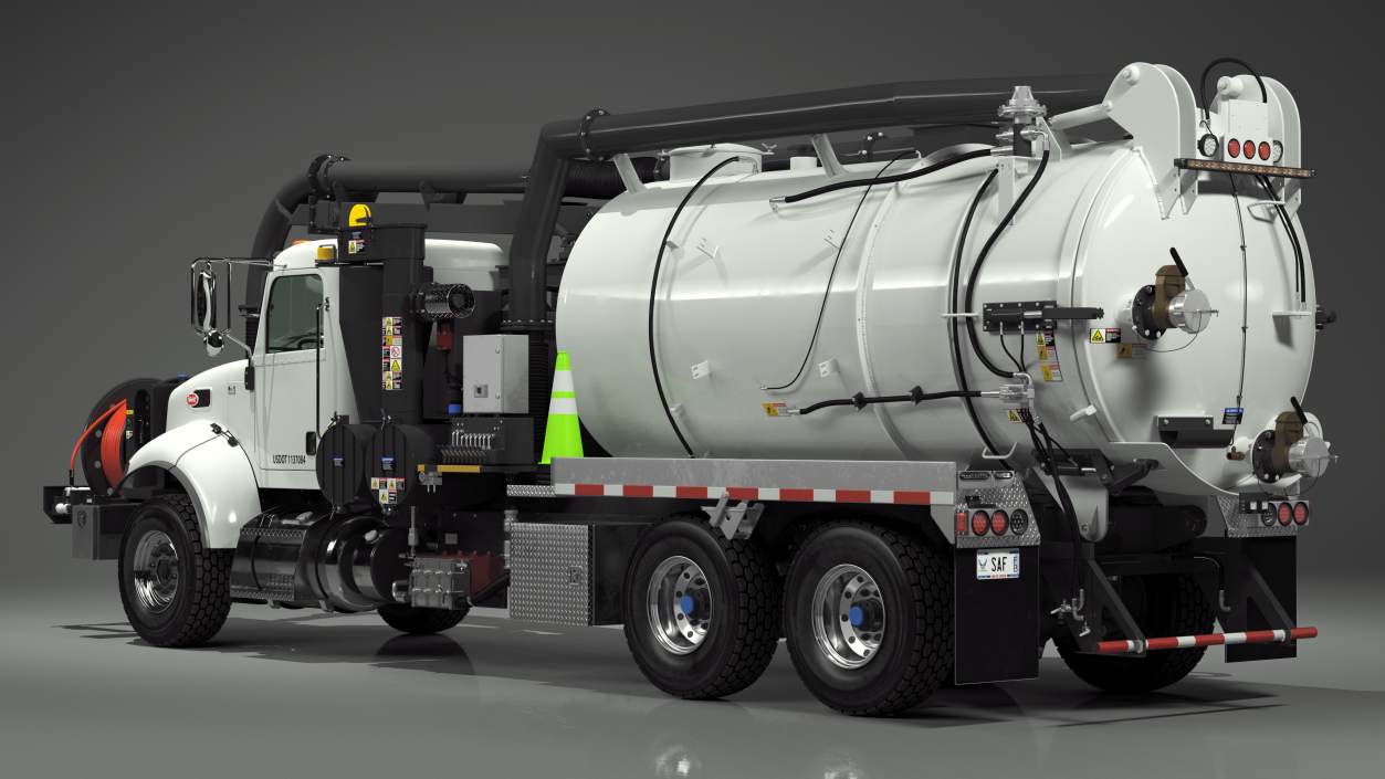 3D model Peterbilt Sewer Cleaner Hydro Excavation