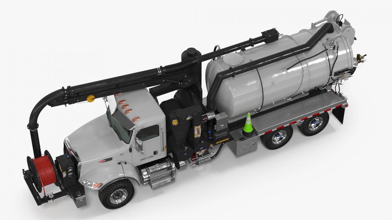 3D model Peterbilt Sewer Cleaner Hydro Excavation