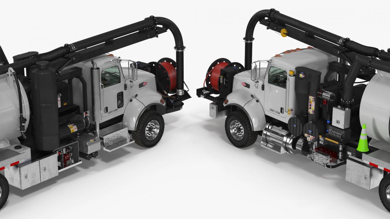 3D model Peterbilt Sewer Cleaner Hydro Excavation